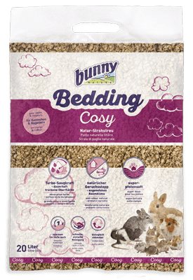 Bedding Cosy Natur-Strohstreu 20l - bunnyNature - Tierart:Kaninchen, Tierart:Kleinnager, Tierart:Meerschweinchen - Marigin AG Onlineshop für Tierbedarf