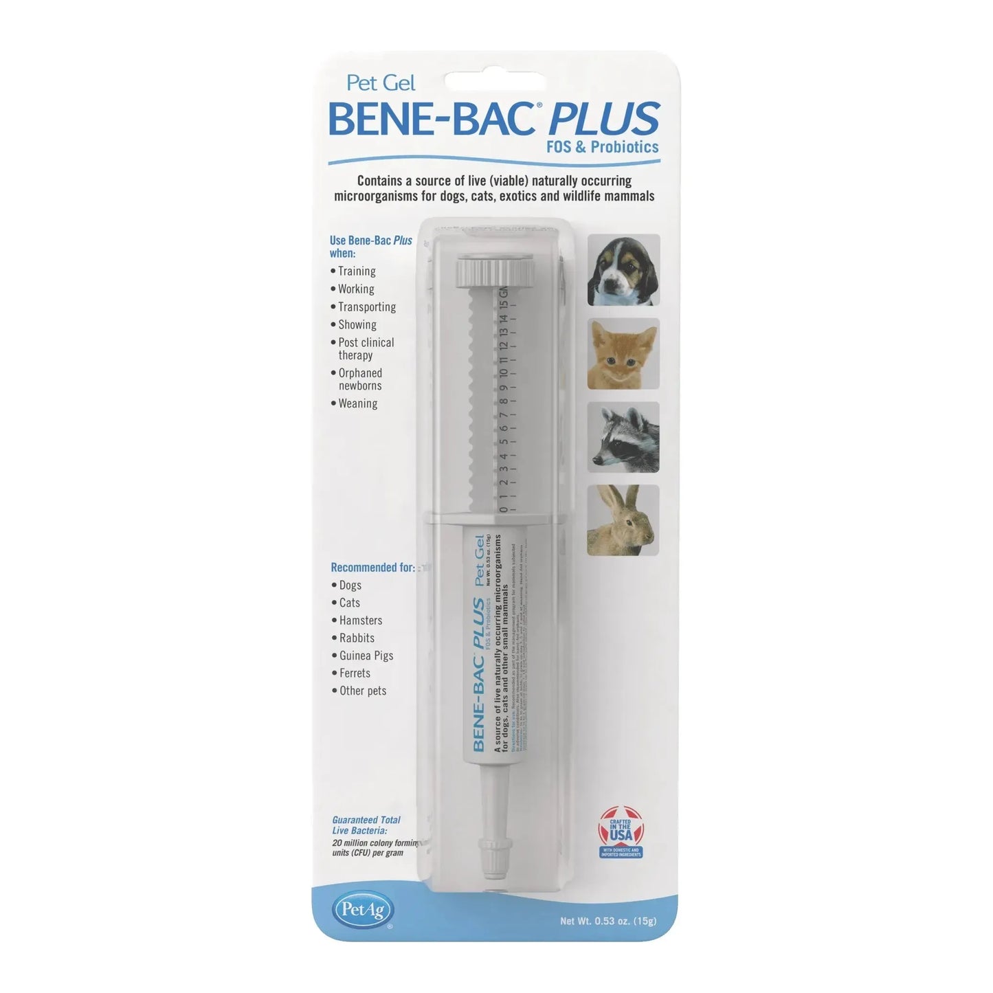 Bene Bac Plus - PetAG - Marigin AG Onlineshop für Tierbedarf Bene Bac Plus - Gel 15ml Ergänzungsfuttermittel