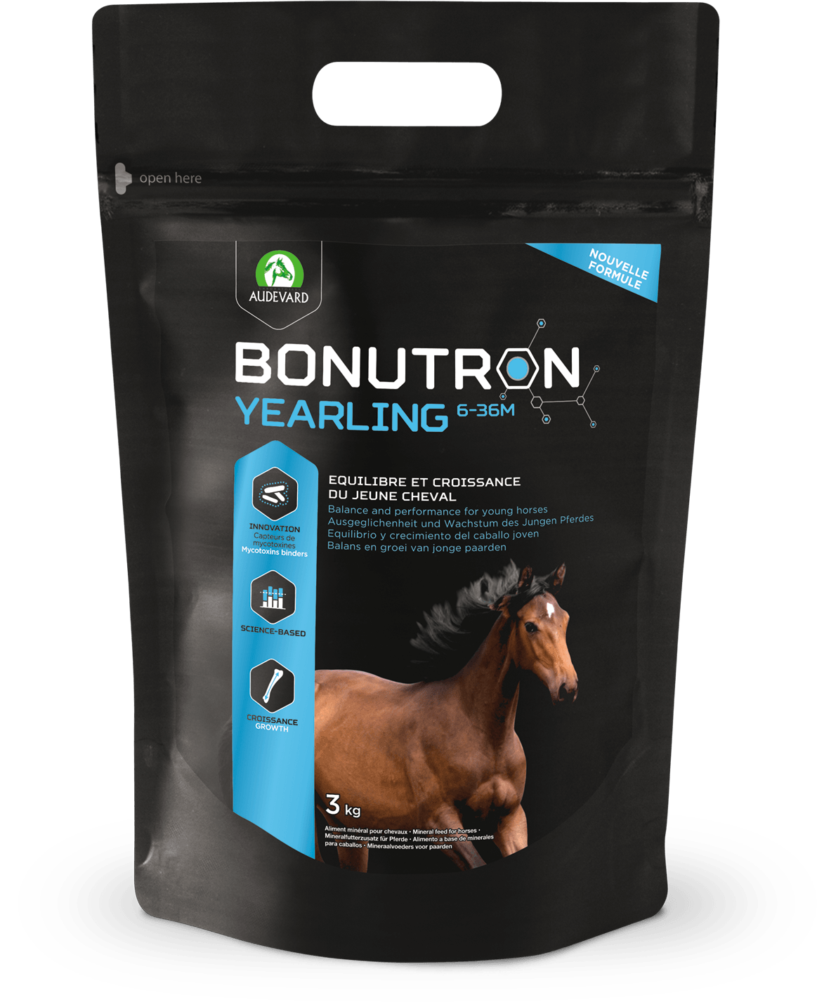 Bonutron Yearling - Audevard - Darreichungsform:Granulat, Ergänzungsfuttermittel:Ausgewogene Ernährung, Ergänzungsfuttermittel:Zucht & Aufzucht, Tierart:Pferd - Marigin AG Onlineshop für Tierbedarf