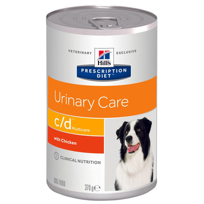 Canine c/d Dosen - Hill's Prescription Diet - Alter:Adult, Alter:Senior, Erkrankung:Harnwege, Futterart:Nass, Geschmack:Huhn, Geschmack:Rind, Hersteller:Hill's Prescription Diet, Tierart:Hund - Marigin AG Onlineshop für Tierbedarf