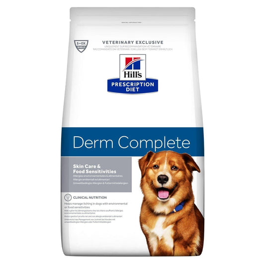 Canine Derm Complete - Hill's Prescription Diet - Alter:Adult, Alter:Senior, Erkrankung:Haut, Futterart:Trocken, Tierart:Hund - Marigin AG Onlineshop für Tierbedarf