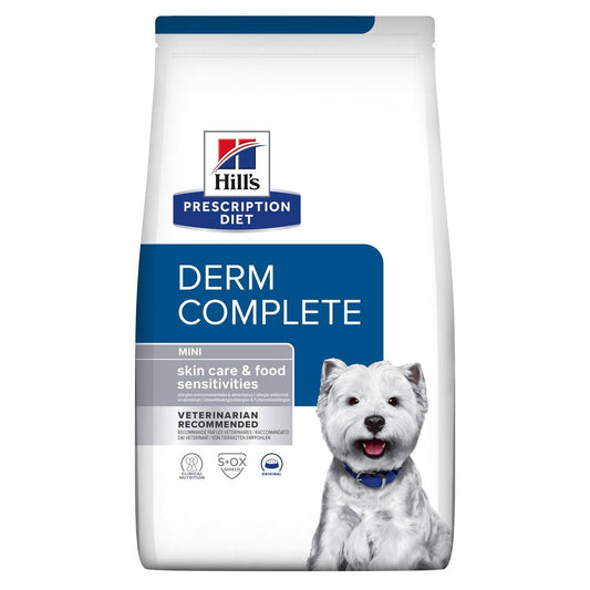 Canine Derm Complete Mini - Hill's Prescription Diet - Alter:Adult, Alter:Senior, Erkrankung:Haut, Futterart:Trocken, Tierart:Hund - Marigin AG Onlineshop für Tierbedarf