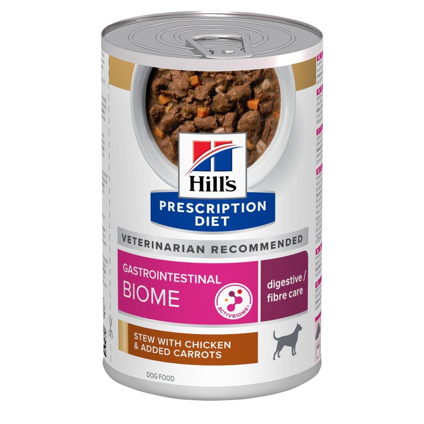 Canine Gastrointestinal Biome Ragout - Hill's Prescription Diet - Alter:Adult, Alter:Senior, Erkrankung:Magen-Darm, Futterart:Nass, Geschmack:Huhn, Tierart:Hund - Marigin AG Onlineshop für Tierbedarf