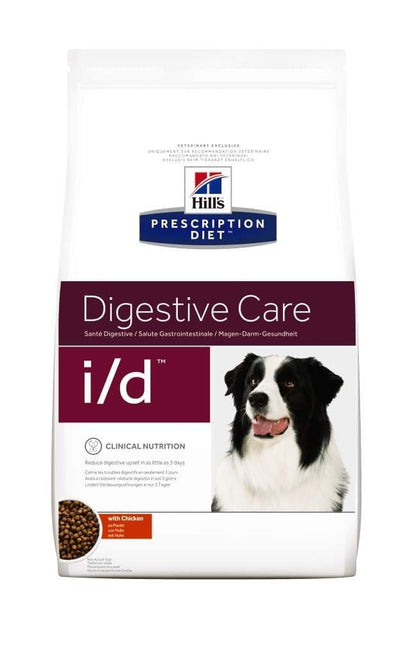 Canine i/d - Hill's Prescription Diet - Alter:Adult, Alter:Senior, Alter:Welpen, Erkrankung:Magen-Darm, Erkrankung:zur Erholung, Futterart:Trocken, Geschmack:Huhn, Tierart:Hund - Marigin AG Onlineshop für Tierbedarf