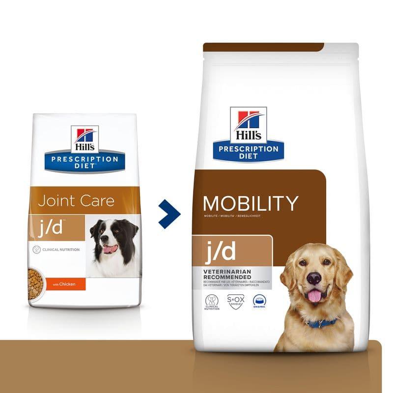 Canine j/d - Hill's Prescription Diet - Alter:Adult, Alter:Senior, erkrankung:Gelenk, Futterart:Trocken, Geschmack:Huhn, Tierart:Hund - Marigin AG Onlineshop für Tierbedarf