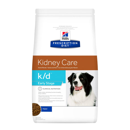 Canine k/d Early Stage - Hill's Prescription Diet - Alter:Adult, Alter:Senior, Erkrankung:Herz, Erkrankung:Niere, Futterart:Trocken, Geschmack:Ei, Tierart:Hund - Marigin AG Onlineshop für Tierbedarf
