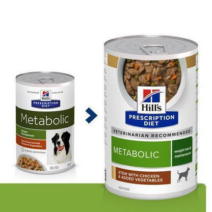 Canine Metabolic Ragout - Hill's Prescription Diet - Alter:Adult, Alter:Senior, Erkrankung:Übergewicht, Futterart:Trocken, Hersteller:Hill's Prescription Diet, Tierart:Hund - Marigin AG Onlineshop für Tierbedarf