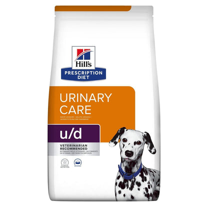 Canine u/d - Hill's Prescription Diet - Alter:Adult, Alter:Senior, Erkrankung:Harnwege, erkrankung:leber, Erkrankung:Niere, Futterart:Trocken, Geschmack:Ei, Tierart:Hund - Marigin AG Onlineshop für Tierbedarf