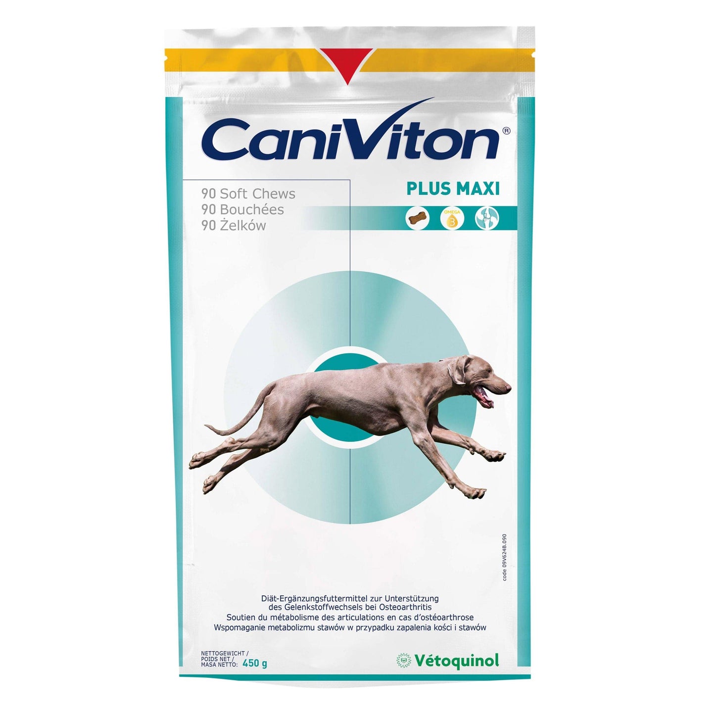 Caniviton Plus Maxi - Vétoquinol - Alter:Adult, Alter:Senior, Darreichungsform:Tabletten, Ergänzungsfuttermittel:Gelenke, Tierart:Hund - Marigin AG Onlineshop für Tierbedarf