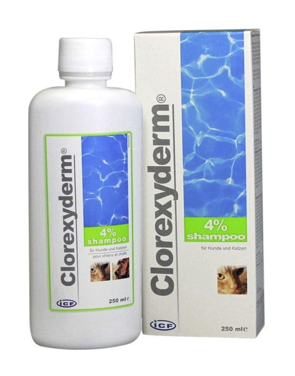 Clorexyderm Shampoo 4% - ICF - Darreichungsform:Shampoo, Pflegeprodukte:Hautpflege/Shampoo, Tierart:Hund, Tierart:Katze - Marigin AG Onlineshop für Tierbedarf