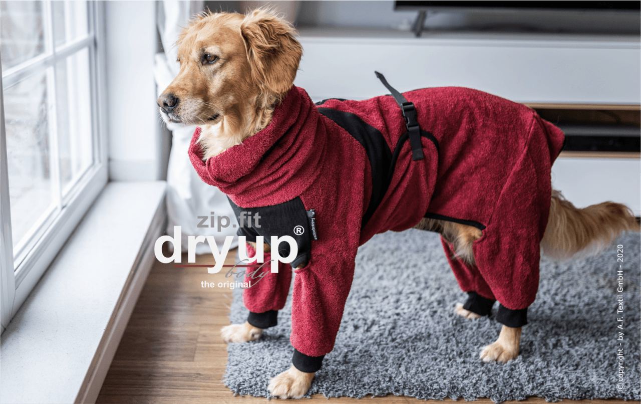 Dryup Body zip.fit - Action Factory - Art:Bademantel, Tierart:Hund - Marigin AG Onlineshop für Tierbedarf