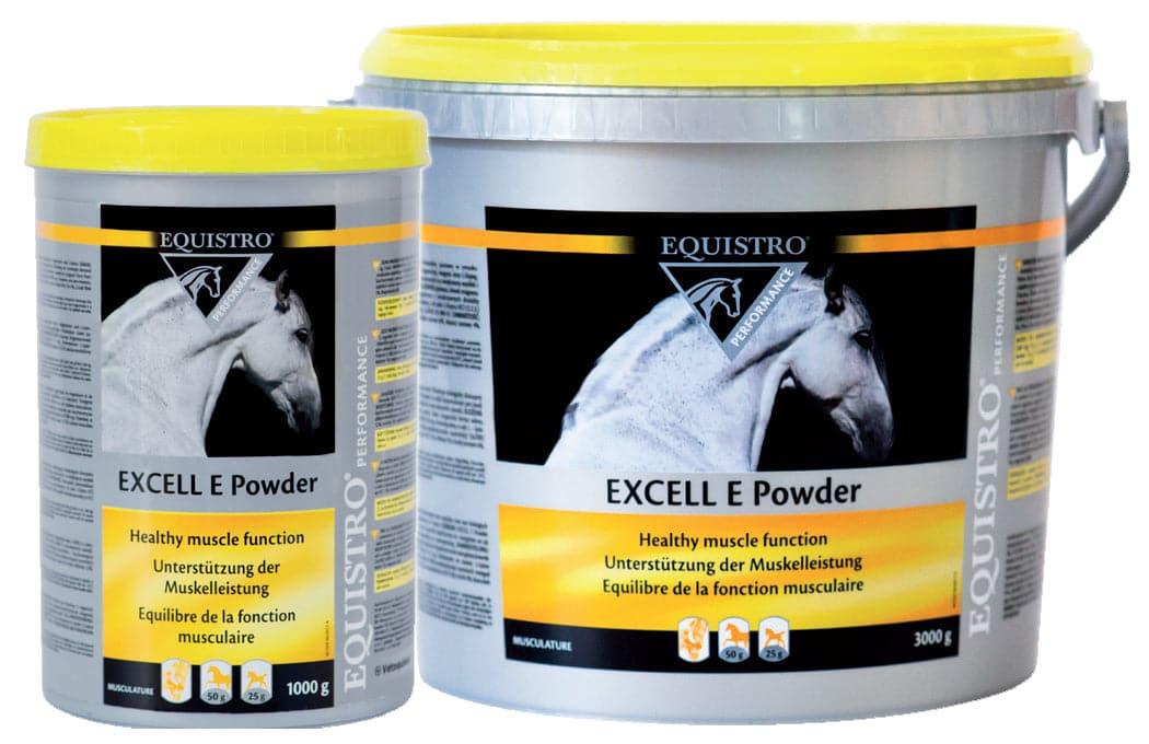 Excell E Powder - Equistro - Darreichungsform:Pulver, Ergänzungsfuttermittel:Erholung, Ergänzungsfuttermittel:Muskulatur, Tierart:Pferd - Marigin AG Onlineshop für Tierbedarf