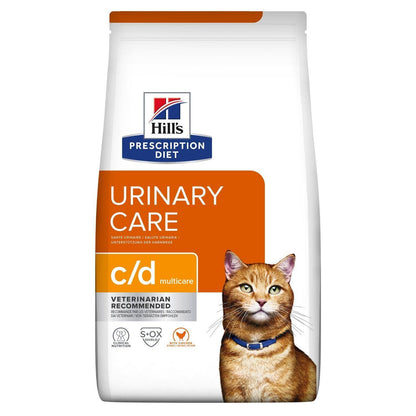 Feline c/d - Hill's Prescription Diet - Alter:Adult, Alter:Senior, Erkrankung:Harnwege, Futterart:Trocken, Geschmack:Huhn, Tierart:Katze - Marigin AG Onlineshop für Tierbedarf