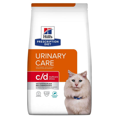 Feline c/d Urinary Stress - Hill's Prescription Diet - Alter:Adult, Alter:Senior, Erkrankung:Harnwege, Futterart:Trocken, Geschmack:Fisch, Geschmack:Huhn, Tierart:Katze - Marigin AG Onlineshop für Tierbedarf