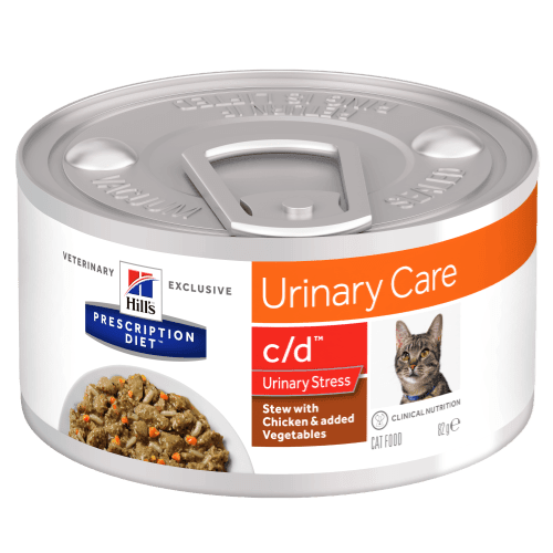 Feline c/d Urinary Stress Ragout - Hill's Prescription Diet - Alter:Adult, Alter:Senior, Futterart:Nass, Geschmack:Huhn, Tierart:Katze - Marigin AG Onlineshop für Tierbedarf
