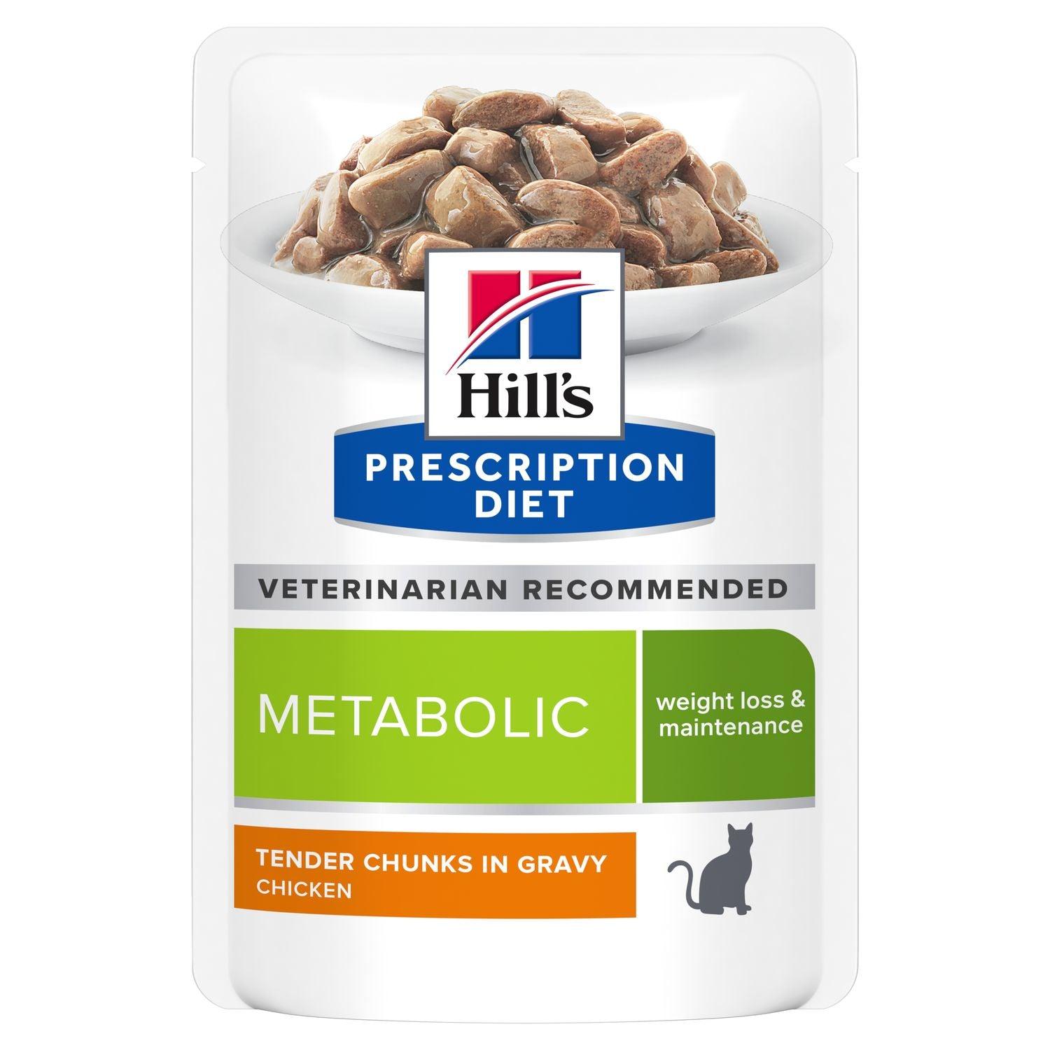 Feline Metabolic Beutel - Hill's Prescription Diet - Alter:Adult, Alter:Senior, Erkrankung:Übergewicht, Geschmack:Huhn, Tierart:Katze - Marigin AG Onlineshop für Tierbedarf