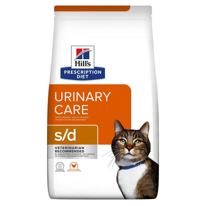 Feline s/d - Hill's Prescription Diet - Alter:Adult, Alter:Senior, Erkrankung:Harnwege, Futterart:Trocken, Geschmack:Huhn, Tierart:Katze - Marigin AG Onlineshop für Tierbedarf