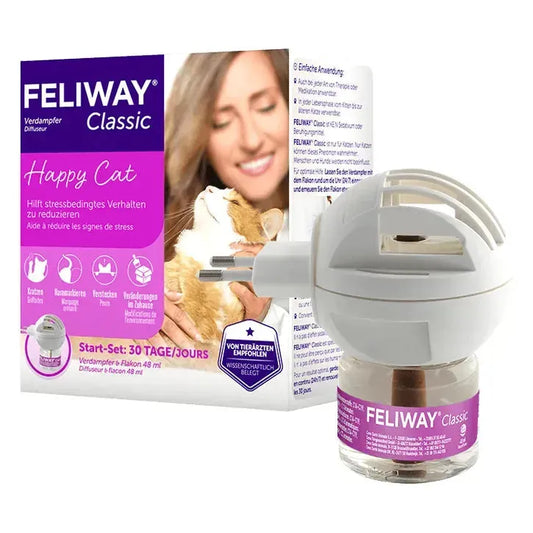 Feliway Classic - Zerstäuber - Ceva - Marigin AG Onlineshop für Tierbedarf Feliway Classic - Zerstäuber - Starterset + 48ml Verhaltensprobleme/Stress