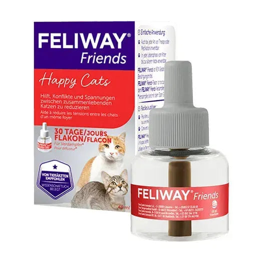 Feliway Friends - Nachfüllflakon - Ceva - Marigin AG Onlineshop für Tierbedarf Feliway Friends - Nachfüllflakon - 1 x 48ml Verhaltensprobleme/Stress