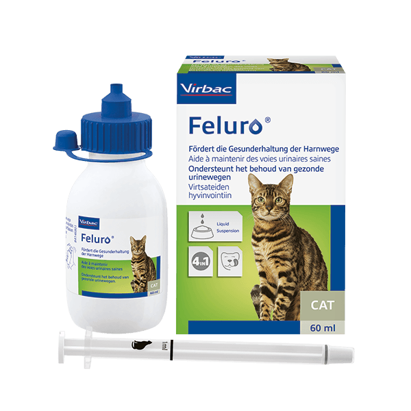 Feluro - Virbac - Darreichungsform:Flüssigkeit, Ergänzungsfuttermittel:Harnwege, Tierart:Katze - Marigin AG Onlineshop für Tierbedarf