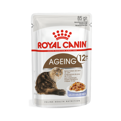 Royal Canin Veterinary Care Nutrition - Stückchen in Gelee / 12x85g - Royal Canin Ageing 12+ Cat/Katze - Beutel - Marigin AG Onlineshop für Tierbedarf