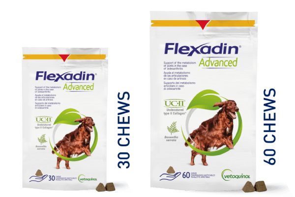Flexadin Advanced - Vétoquinol - Alter:Adult, Alter:Senior, Darreichungsform:Tabletten, Ergänzungsfuttermittel:Gelenke, Tierart:Hund - Marigin AG Onlineshop für Tierbedarf