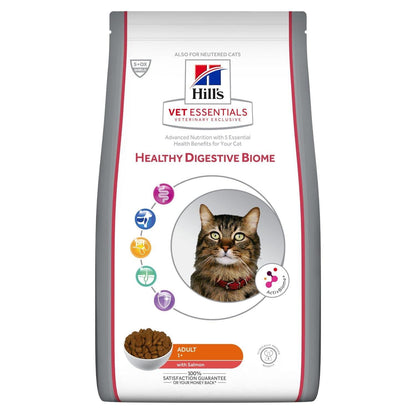 Healthy Digestive Biome Adult - Hill's VetEssentials - Alter:Adult, Futterart:Trocken, Geschmack:Lachs, Kastriert:ja, Tierart:Katze - Marigin AG Onlineshop für Tierbedarf