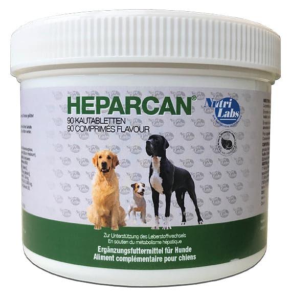 Heparcan Hund - Nutrilabs - Alter:Adult, Alter:Senior, Darreichungsform:Tabletten, Ergänzungsfuttermittel:Leber, Tierart:Hund - Marigin AG Onlineshop für Tierbedarf