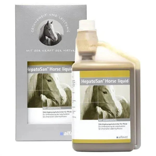 HepatoSan Horse Liquid - Alfavet - Marigin AG Onlineshop für Tierbedarf HepatoSan Horse Liquid - 1l Ergänzungsfuttermittel