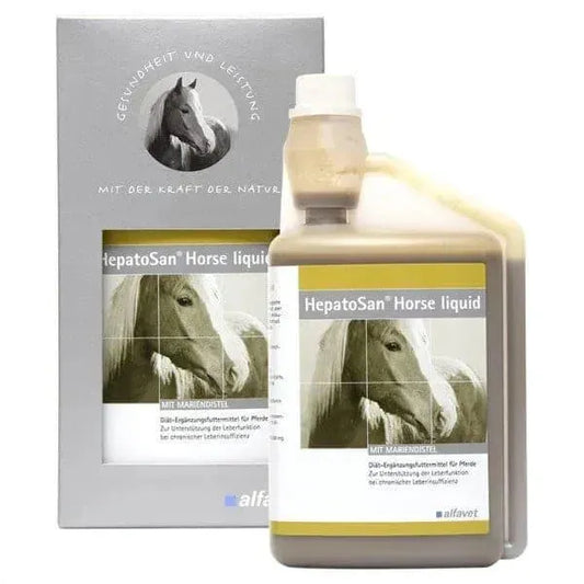HepatoSan Horse Liquid - Alfavet - Marigin AG Onlineshop für Tierbedarf HepatoSan Horse Liquid - 1l Ergänzungsfuttermittel