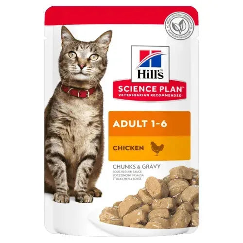 Hill's Adult 1-6 Katze - Beutel - Hill's Science Plan - Marigin AG Onlineshop für Tierbedarf Hill's Adult 1-6 Katze - Beutel - Huhn / 12x85g Futter