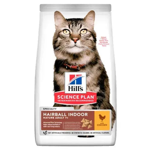 Hill's Hairball Indoor Mature Adult 7+ - Katze - Hill's Science Plan - Marigin AG Onlineshop für Tierbedarf Hill's Hairball Indoor Mature Adult 7+ - Katze - 1.5kg Futter