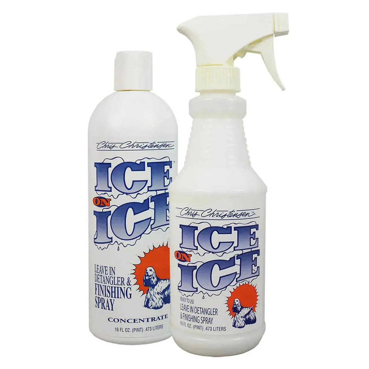 Ice on Ice Fellentwirrungsspray - Chris Christensen - Marigin AG Onlineshop für Tierbedarf Ice on Ice Fellentwirrungsspray - 473ml Pflegeprodukte