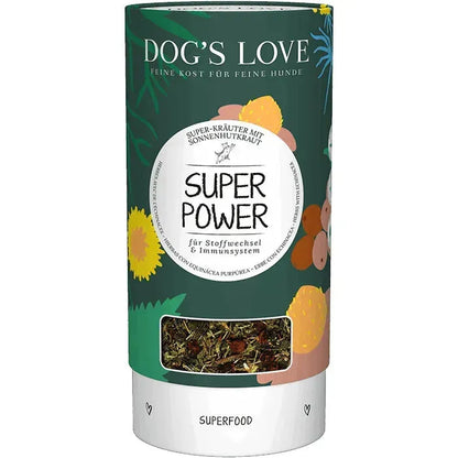 Kräutermischung Super Power - Dog's Love - Marigin AG Onlineshop für Tierbedarf Kräutermischung Super Power - 70g Ergänzungsfuttermittel