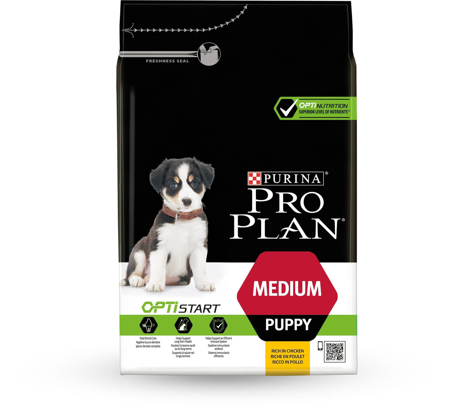 Medium Puppy - Purina ProPlan - Alter:Welpen, Futterart:Trocken, Geschmack:Huhn, Grösse:11-25kg, Kastriert:nein, Tierart:Hund - Marigin AG Onlineshop für Tierbedarf