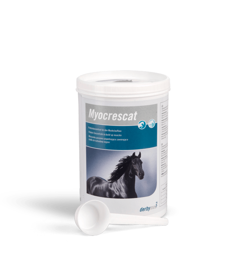 Myocrescat - Derbymed - Darreichungsform:Granulat, Ergänzungsfuttermittel:Muskulatur, Ergänzungsfuttermittel:Zucht & Aufzucht, Tierart:Pferd - Marigin AG Onlineshop für Tierbedarf