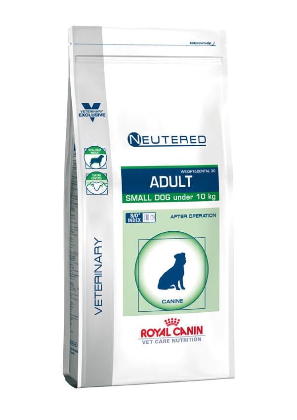 Neutered Adult Small Dog - Royal Canin Veterinary Care Nutrition - Alter:Adult, Futterart:Trocken, Geschmack:Huhn, Grösse:bis 10kg, Kastriert:ja, Tierart:Hund - Marigin AG Onlineshop für Tierbedarf