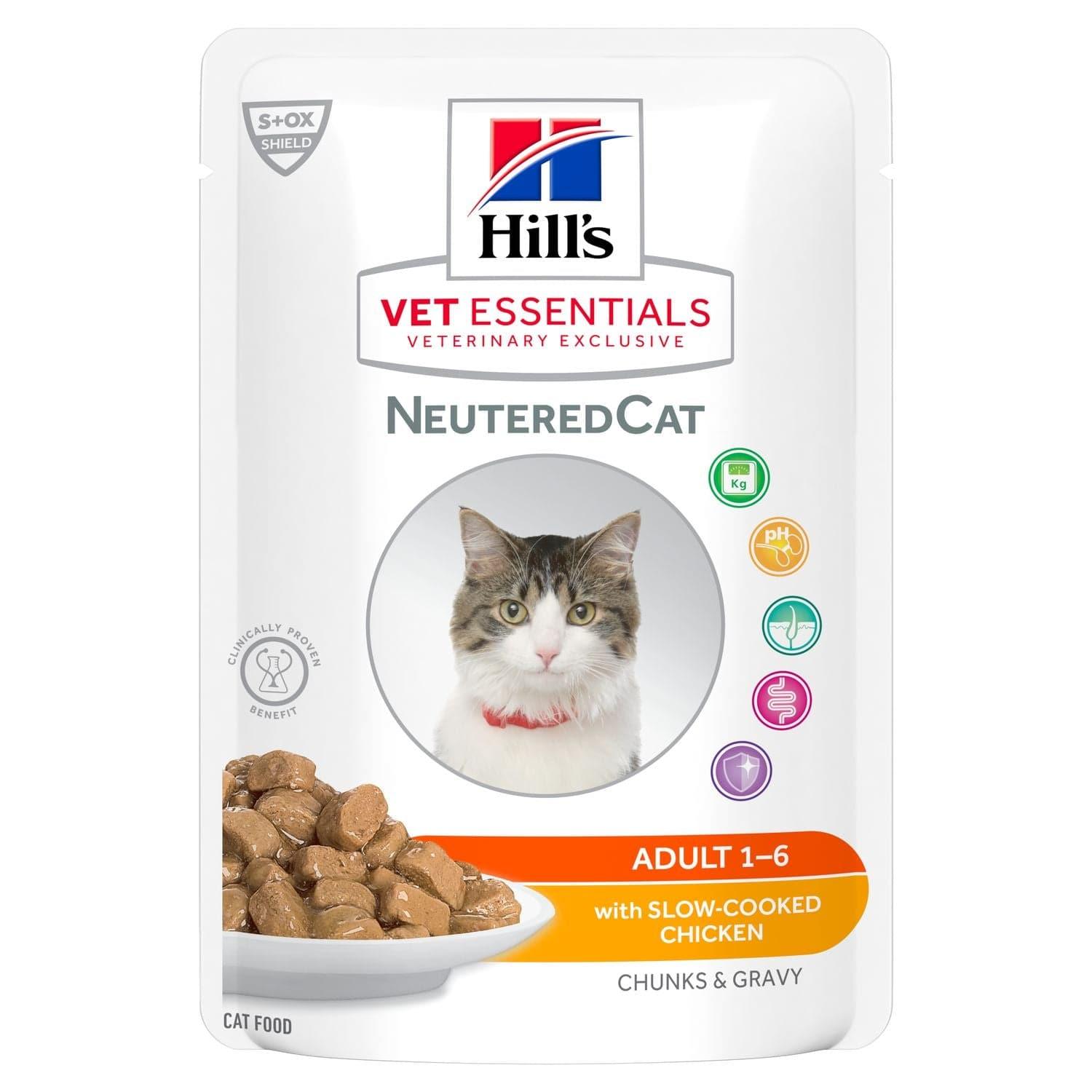 NeuteredCat Adult Nassnahrung - Hill's VetEssentials - Alter:Adult, Futterart:Nass, Geschmack:Huhn, Kastriert:ja, Tierart:Katze - Marigin AG Onlineshop für Tierbedarf