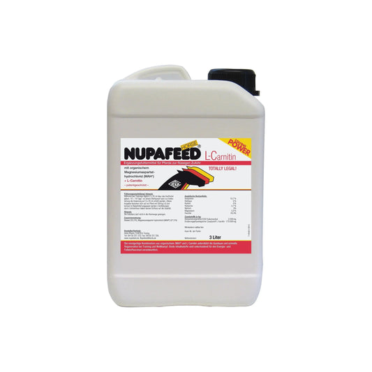 Nupafeed L-Carnitin - Verla-Pharm - Marigin AG Onlineshop für Tierbedarf Nupafeed L-Carnitin - 3l Liquid Ergänzungsfuttermittel