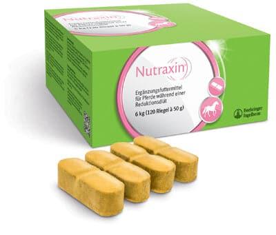 Nutraxin - Boehringer Ingelheim - Darreichungsform:Tabletten, Ergänzungsfuttermittel:EMS, Ergänzungsfuttermittel:Übergewicht, Tierart:Pferd - Marigin AG Onlineshop für Tierbedarf