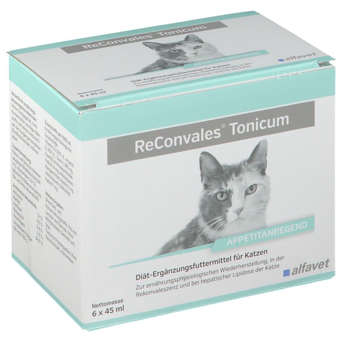 ReConvales Tonicum Katze - Alfavet - Darreichungsform:Flüssigkeit, Ergänzungsfuttermittel:Erholung, Ergänzungsfuttermittel:Leber, Tierart:Katze - Marigin AG Onlineshop für Tierbedarf