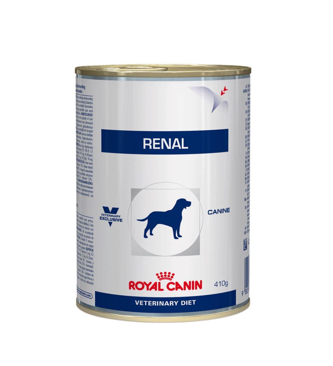 Renal Dog Dosen - Royal Canin Veterinary Diet - Alter:Adult, Alter:Senior, Erkrankung:Niere, Futterart:Nass, Geschmack:Huhn, Tierart:Hund - Marigin AG Onlineshop für Tierbedarf