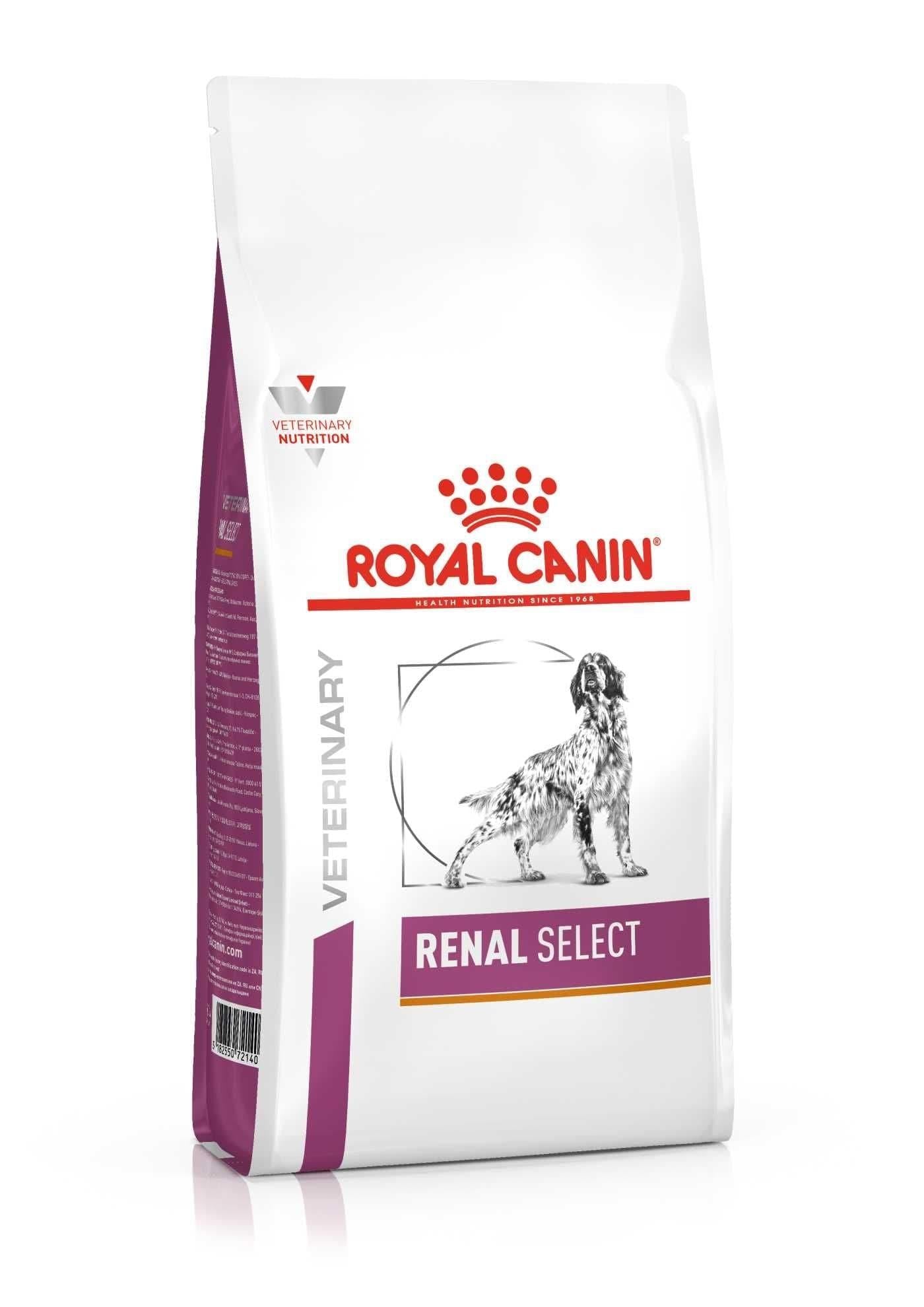 Renal Select Dog - Royal Canin Veterinary Diet - Alter:Adult, Alter:Senior, Erkrankung:Magen-Darm, Erkrankung:Niere, Futterart:Trocken, Geschmack:Huhn, Tierart:Hund - Marigin AG Onlineshop für Tierbedarf