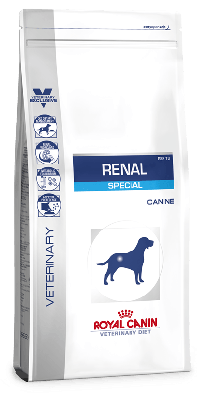 Renal Special Dog - Royal Canin Veterinary Diet - Alter:Adult, Alter:Senior, Erkrankung:Niere, Futterart:Trocken, Geschmack:Huhn, Hersteller:Royal Canin Veterinary Diet, Tierart:Hund - Marigin AG Onlineshop für Tierbedarf