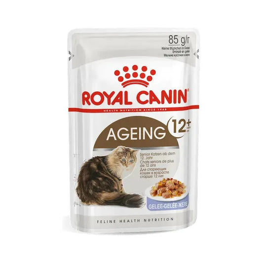 Royal Canin Ageing 12+ Cat/Katze - Beutel - Royal Canin Veterinary Care Nutrition - Marigin AG Onlineshop für Tierbedarf Royal Canin Ageing 12+ Cat/Katze - Beutel - Stückchen in Gelee / 12x85g Futter