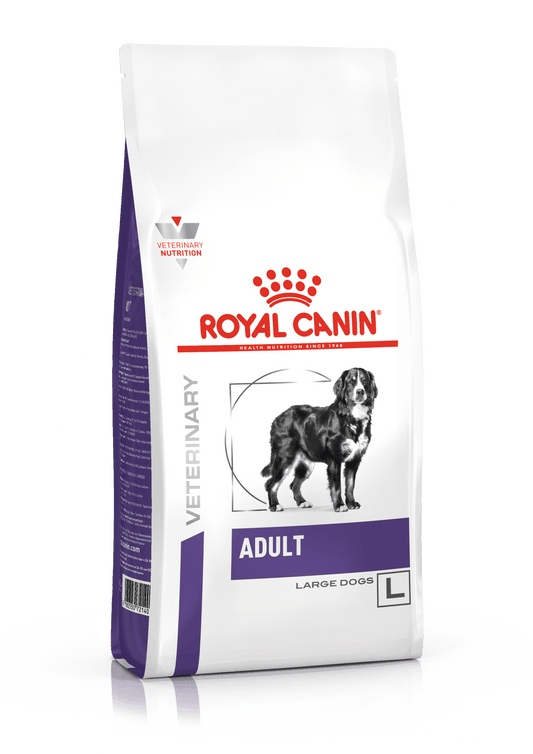 ROYAL CANIN® ADULT LARGE DOG over 25kg - Royal Canin Veterinary Care Nutrition - Alter:Adult, Futterart:Trocken, Geschmack:Huhn, Grösse:26-44kg, Grösse:über45kg, Kastriert:nein, Tierart:Hund - Marigin AG Onlineshop für Tierbedarf