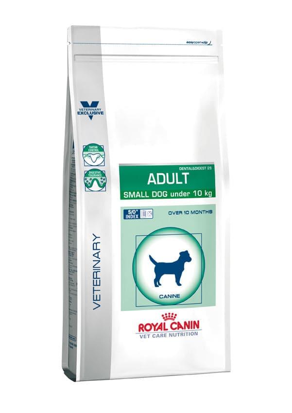 ROYAL CANIN® ADULT SMALL DOG under 10kg - Royal Canin Veterinary Care Nutrition - Alter:Adult, Futterart:Trocken, Geschmack:Huhn, Grösse:bis 10kg, Kastriert:nein, Tierart:Hund - Marigin AG Onlineshop für Tierbedarf