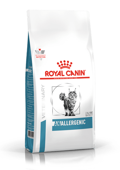 ROYAL CANIN® ANALLERGENIC Cat - Royal Canin Veterinary Diet - Alter:Adult, Alter:Senior, Erkrankung:Allergie, Erkrankung:Haut, Erkrankung:Magen-Darm, Futterart:Trocken, Geschmack:hydrolysierte Proteinquelle, Hersteller:Royal Canin Veterinary Diet, Tierart:Katze - Marigin AG Onlineshop für Tierbedarf