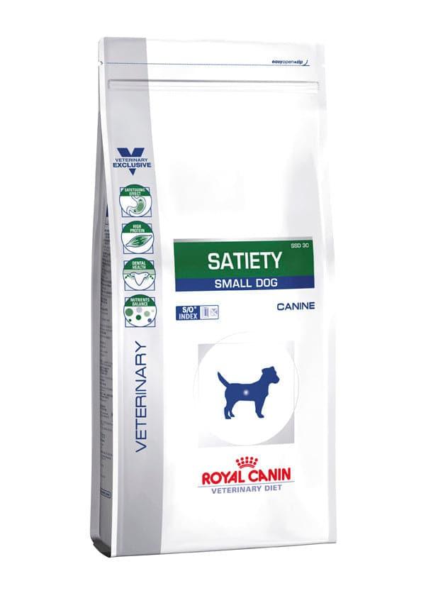 Satiety small Dog - Royal Canin Veterinary Diet - Alter:Adult, Alter:Senior, Erkrankung:Übergewicht, Futterart:Trocken, Geschmack:Huhn, Tierart:Hund - Marigin AG Onlineshop für Tierbedarf