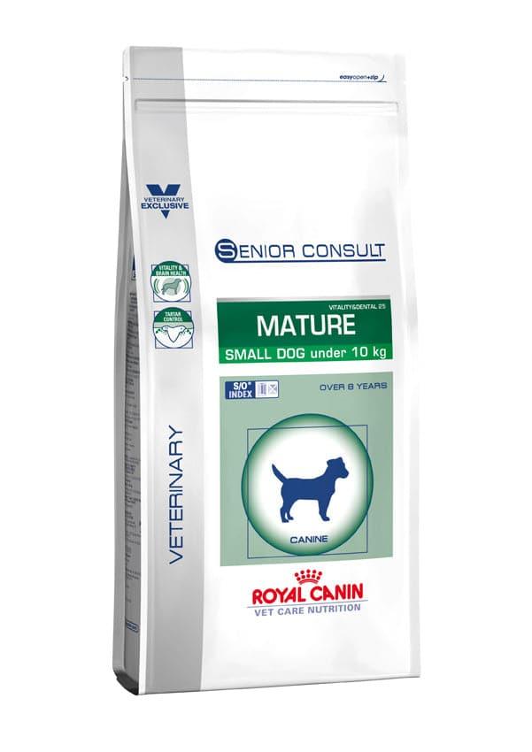 Senior Consult Mature Small Dog under 10kg - Royal Canin Veterinary Care Nutrition - Alter:Senior, Futterart:Trocken, Geschmack:Huhn, Grösse:bis 10kg, Kastriert:ja, Kastriert:nein, Tierart:Hund - Marigin AG Onlineshop für Tierbedarf